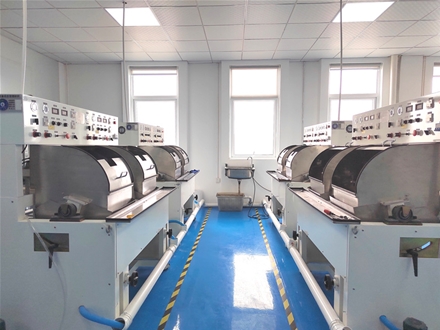 Down grinding and polishing machine